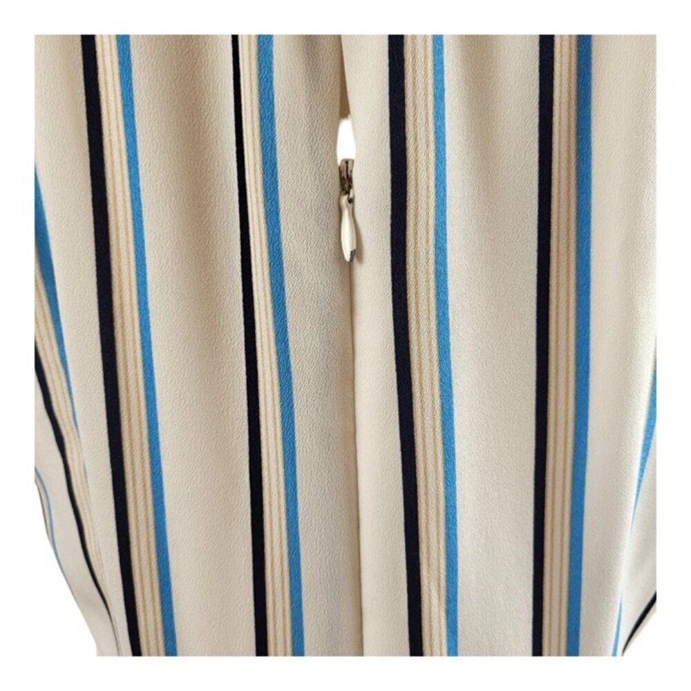 Adelyn Rae Layne Medium Multicolor Striped Halter Dress RTR Handkerchief Hemline - Picture 11 of 16